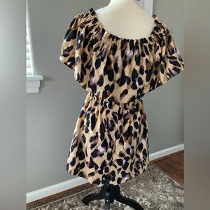 Leopard print romper